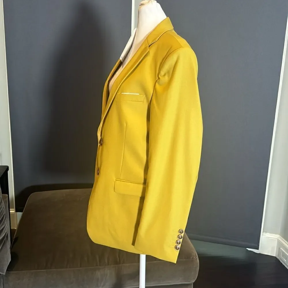 Mogu Men’s Suit Jacket Blazer Slim Fit Two Button Notched Lapel Size 36 NWT
